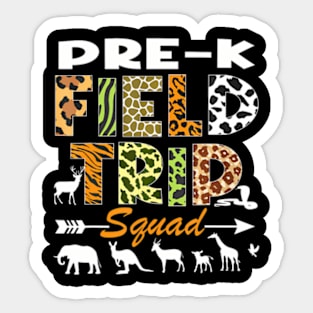 Pre-K Zoo Field Trip Squad Teacher Student Sticker